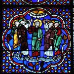 Ascension du Christ - Vitrail XIII siècle Cathédrale Saint Jean-Baptiste de Lyon